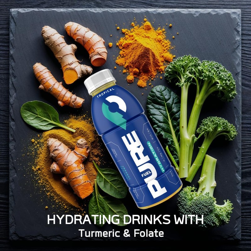 Pure Fuel Hydration Drinks Tropical Torrent - Plant-Based Healthy Electrolyte