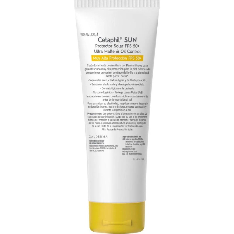Protector Solar Oil Control Con Fps 50 Cetaphil Sun 50