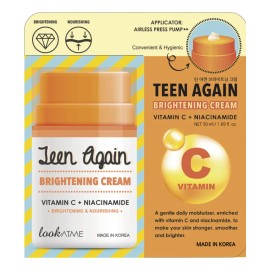 Crema Facial Iluminadora Teen Again 50ml Vitamina Normal Mixta Día Noche