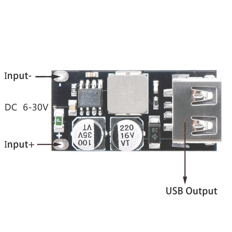 10 Packs USB Buck Converter, Supply Voltage Regulator Volt Transformer