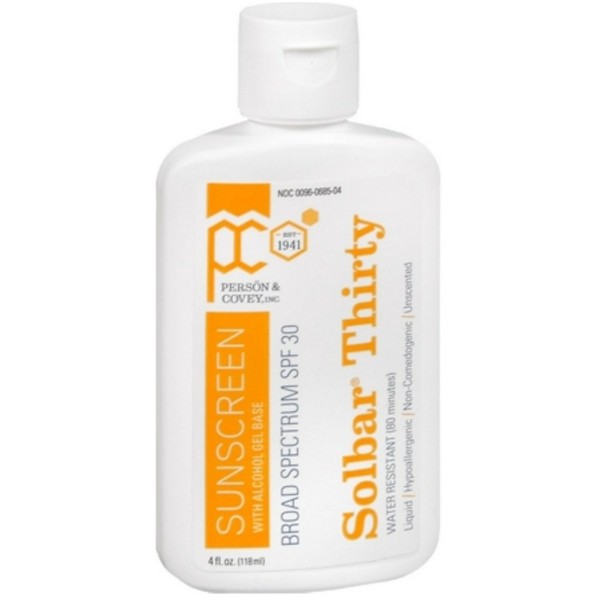 Solbar PF Sunscreen Liquid SPF 30 4 oz (Pack of 3)