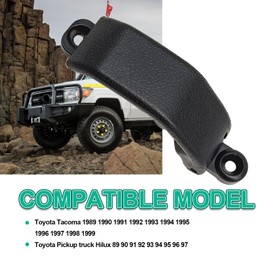 2Pcs Car Rear Quarter Glass Window Lock Latch Compatible with Toyota Tacoma 1995-2000 Pickup Hilux 1989-1997 4Runner 1989-1995 Replace OE 62910-89102 62910-89104 - Black