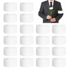 Jiakalamo 20pcs Mourning Arm Band, White Armbands Funeral Band Elastic