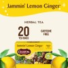 Celestial Seasonings Jammin Lemon Ginger Herbal Tea 20 Count Caffeine