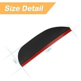 Osilly - 2 protectores para espejo retrovisor de coche, espejo lateral automático, cubierta de cejas de lluvia, PVC impermeable, accesorios exteriores para la mayoría de automóviles, camiones, SUV (negro)