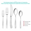 Flatasy Silverware Set Flatware Set Stainless Steel Cutlery Set Hammered