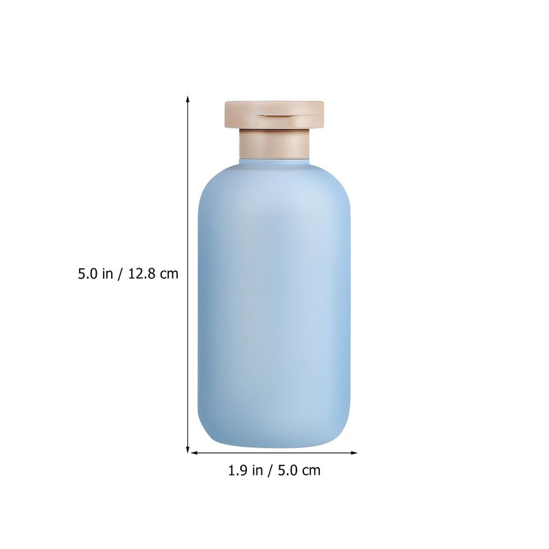 Baluue 2pcs Travel Shampoo Bottles Refillable Toiletry Containers with Wide