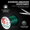 Teemtran Fishing Line 4X Strands, Braided Fishing Line 327Yds -