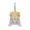 925 Sterling Silver Religious Jesus Head Necklace Jesus Head Pendant