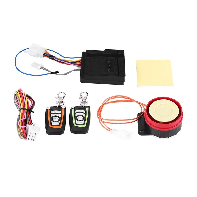 Motorcycle alarm systems, anti-theft device, motorcycle theft warning system, remote