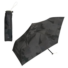 [2025] Wpc. Parasol Light Darkening Light Blur Tulip Mini Gray <100% Light Blocking/99.9% UV Protection/UPF50+/Sun or Rainy Day>> Folding Umbrella Lightweight Work Commuting to School Travel, Stylish,