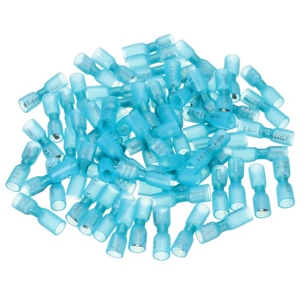 sourcing map 80PCS Female Spade Connector, 16-14 AWG Quick Disconnect