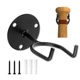 YKEBVPW Bat Hangers for Wall Mount Baseball Hanger Display Rack with Hook Lacrosse Stick Holder for Batgear Tube Mini Bat Serving or Memorabilia Sturdy Wall Mounted Display Hangers