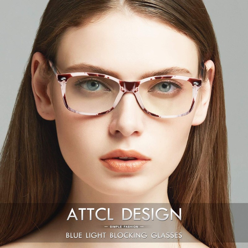 ATTCL Blue Light Filter Glasses Without Prescription Computer Glasses Gaming