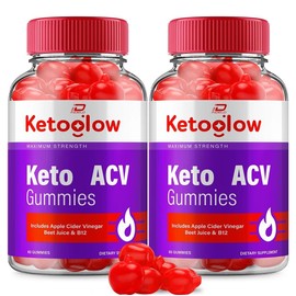 Keto Glow (2 Pack) Keto Glow ACV Gummies Supplement - Ketoglow ACV Gummy, Vitamin B12