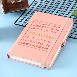 Akademischer Terminkalender 2025–2026, 2025–2026 Terminkalender,Tag pro Seite, Hardcover organisiert von Juli 2025 bis Juni 2026,Agenda A5, Tages und Monatsplaner mit monatlichen Registern