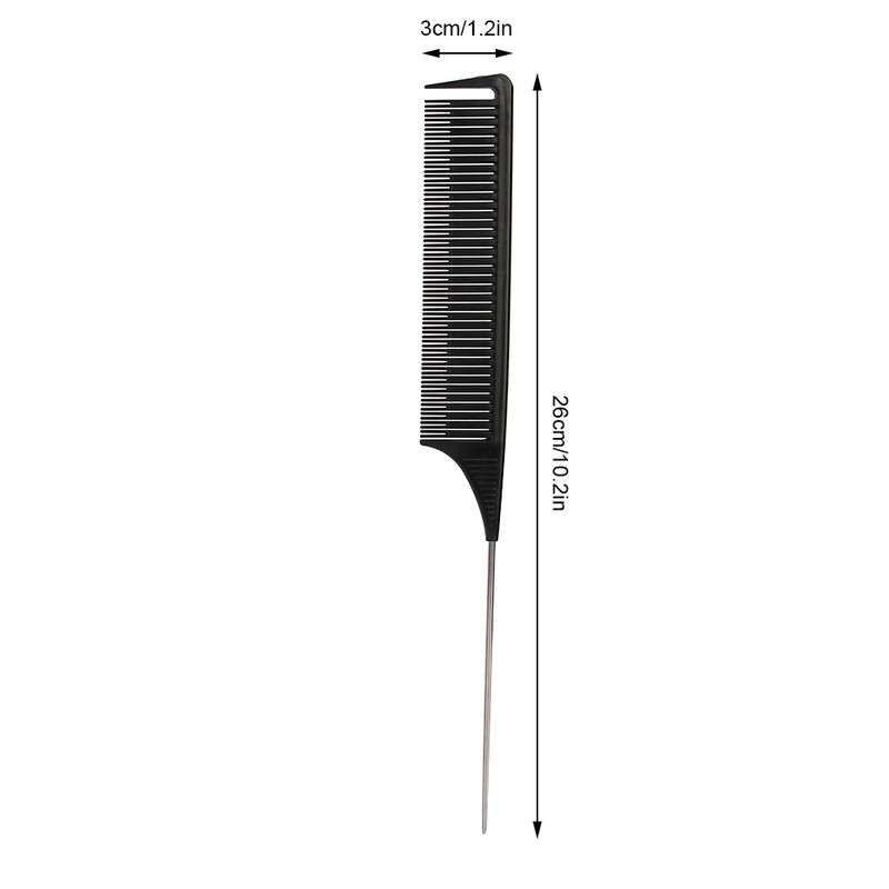 7pcs RatTail Hairdressing Styling Comb FineTooth Salon Dyeing Tinting Hair