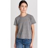 perfectwhitetee Women's Harley Cotton Boxy Crew Tee, Heather Grey, S