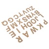 Keychain Templates DIY Transparent Acrylic LetterShape Craft Tools with Protective