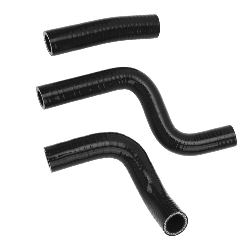 3PCS Silicone Radiator Coolant Hose Pipe Kit Stable Connection Leak