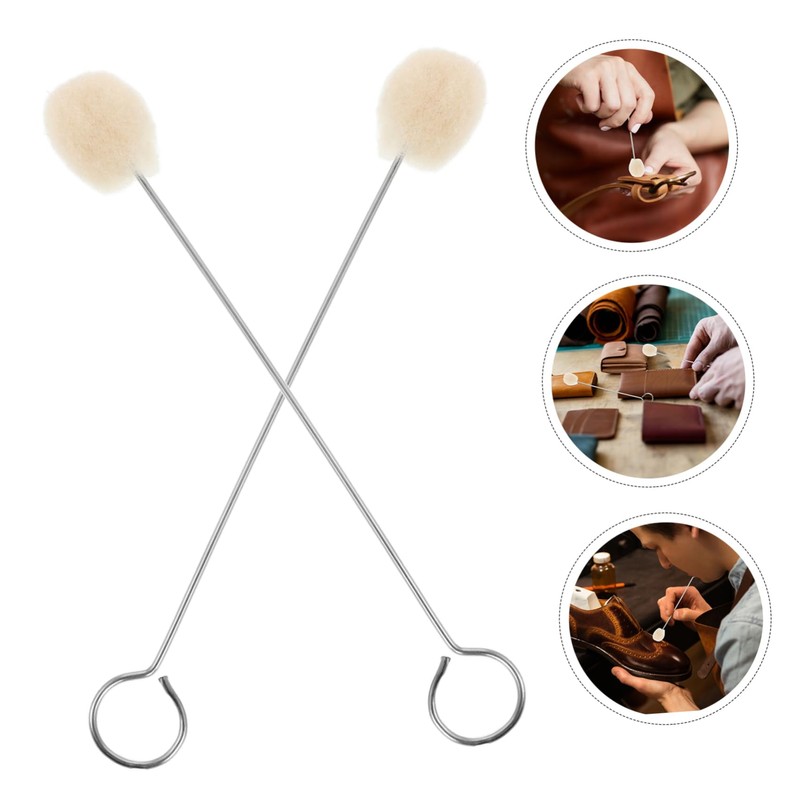 DOITOOL 10pcs Wool Daubers for Leather Dye Durable Dye Applicator