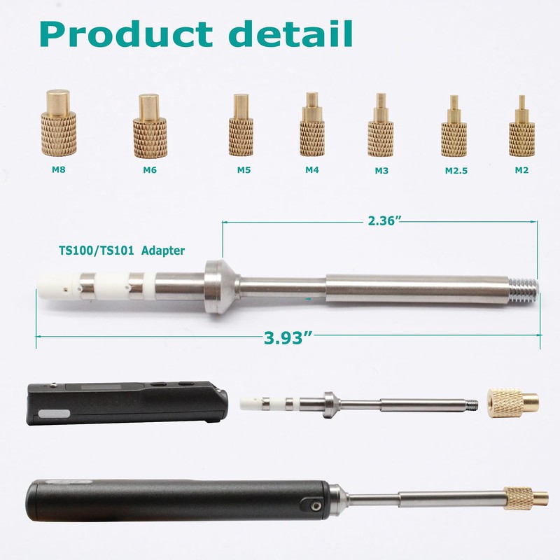Heat Set Insert Tool,Soldering Iron Tips Come with Thread inserts