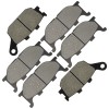 Caltric Front Rear Brake Pads for Yamaha FZ6R 2011-2017 Front