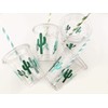 Cactus Party Cups - Set of 12 with Lids Paper