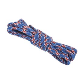 Rebower 550 Paracord Rope 8m, 4mm Thin Paracord Nylon Cord 7-Strand Core [for Tent Camping Outdoor Gear] - Red Blue