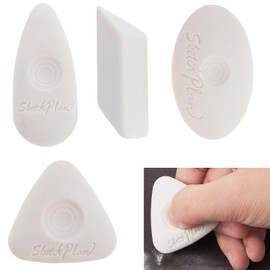 Roczential 4 Pack Art White Highlighter for Kids Kneaded Painting Sketching Erasers Vinyl Eraser Kid Drawing Eraser Pencil Erasers Drawing Art Child to Draft Major