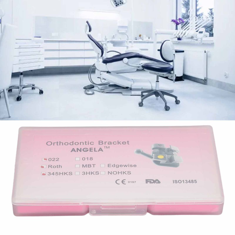 20PCS Teeth Brackets 0.022in 345 Hooks Highly Polished Professional Tooth
