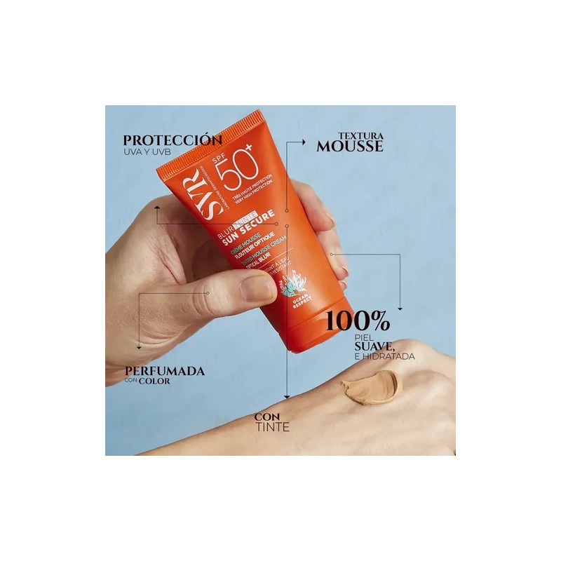 Protector Solar Mineral Svr Sun Secure Blur Teinte