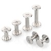FSSTUD 100 Sets Stainless Steel Chicago Screw Rivets Flat Head