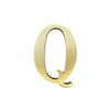 1.77 Inch Height Self Adhesive Solid Brass English Letters 4.5CM