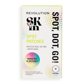 Revolution SKin, Spot, Dot, Go! Spot Patches, Discreet Pimple Patches With Salicylic Acid & Tea Tree, Vegan & Cruelty-Free, 60 Patches Per Box