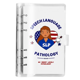 Jefencop Speech Language Pathologist Notebook Speech Therapist Gift for Women Speech Therapy Journal Notebook Gifts Journal for SLP Gifts for Birthday Teacher Appreciation Week Thanksgiving Christmas