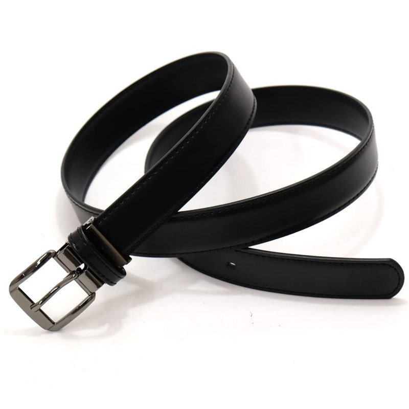 BEEL Student Belt, School Uniform, Cowhide Leather, Boys, School, Black