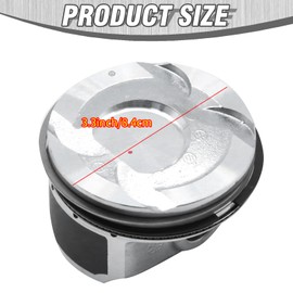 LIDSCURA 4 Sets 23041-2B600 Engine Piston Pin Rings Kit, Replacement for Hyundai Accent 1.6L, Replacement for Kia Rio Soul 1.6L 2012 2013 2014 2015 2016 2017, 23041-2B610, 23041-2B620