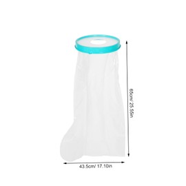 Gatuida Leg Cast Shower Bag Reusable Foot Cover for Calf Protection Comfortable and Transparent Design for Safe Bathing After Surgery Fits All
