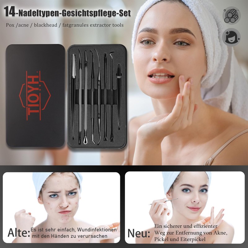 Blackhead Remover, Comedone Squeezer Set, Blackhead Remover, High-Quality Blackhead Remover,