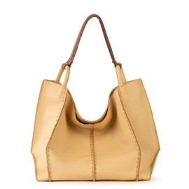 The Sak Los Feliz Large Tote Bag - Premium Leather Handbag With Stylish Design For Everyday - Roomy, Durable, Lined Purse With Shoulder Bag Strap, Zipper Pocket for Tavel, Beach Bag