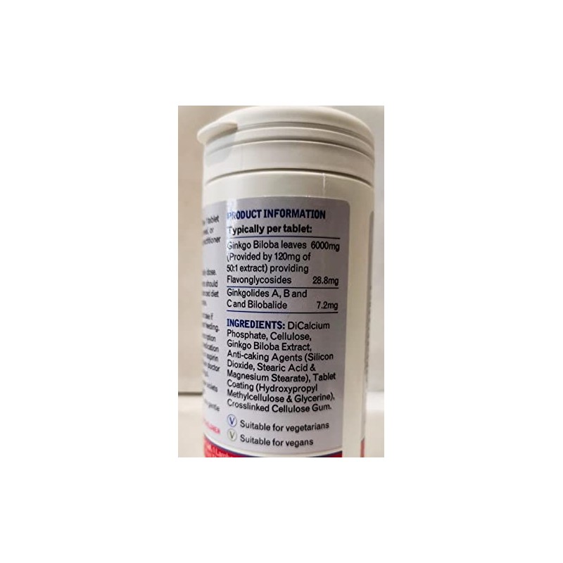 Lamberts® Ginkgo Biloba 6000mg 180 Tablets