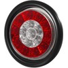 Partsam 2Pcs 4" Inch Round LED Trailer Tail Lights 16LED