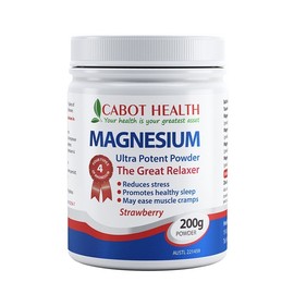 Cabot Health Magnesium Powder Ultra Strawberry 200g