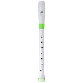 NUVO Soprano Recorder White / Green Baroque Fingering