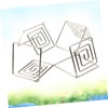 CAXUSD 20pcs Square Memo Holders for Wedding Banquet Elegant Place