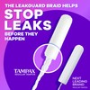 Tampax Radiant Tampons for Women, with LeakGuard Braid, Super Absorbency,