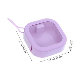 NOLITOY 4pcs Portable Travel Hair Tie Organizer Box Compact Jewelry Storage Case for Scrunchies Hair Accessories and Clips Easy to Carry Smooth Edges for Travel and Everyday Use