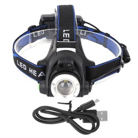LED Headlamp USB Rechargeable Head Light Flashlight for Outdoor Camping Beekeeping Supplies