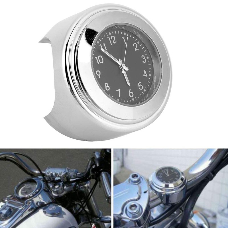 KIMISS Motorcycle Handlebar Clock, Motorcycle Clock with Dial Universal Fit